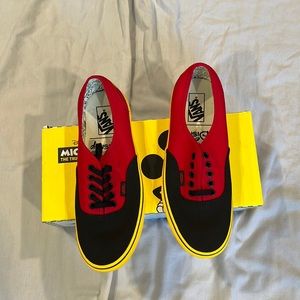 Vans size 10 Womens brand new never worn Mickey Mouse Authentics
